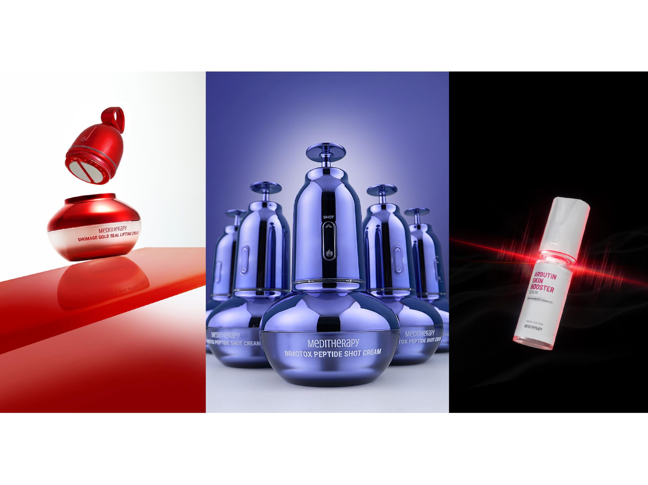 「MEDITHERAPY(メディテラピー)は、デバイスとスキンケア一体型の商品等、テクノロジーを活用した先進的な商品ラインナップが特長の１つです。日本国内のスキンケア市場だけではなく、デバイス・ビューティーテック等、韓国ブランドがほぼ未開拓の市場もターゲットに進めてまいります。